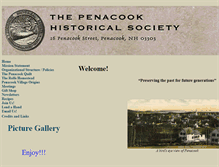 Tablet Screenshot of penacookhistoricalsociety.org